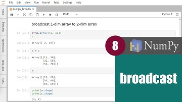 สอน NumPy: เข้าใจหลักการทำงานของ broadcasting