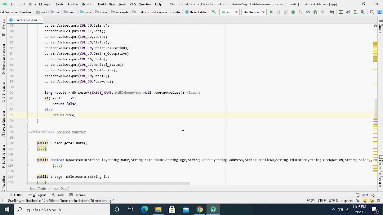Android Studio|Matrimonial Application Code Explanation Part 1 - YouTube