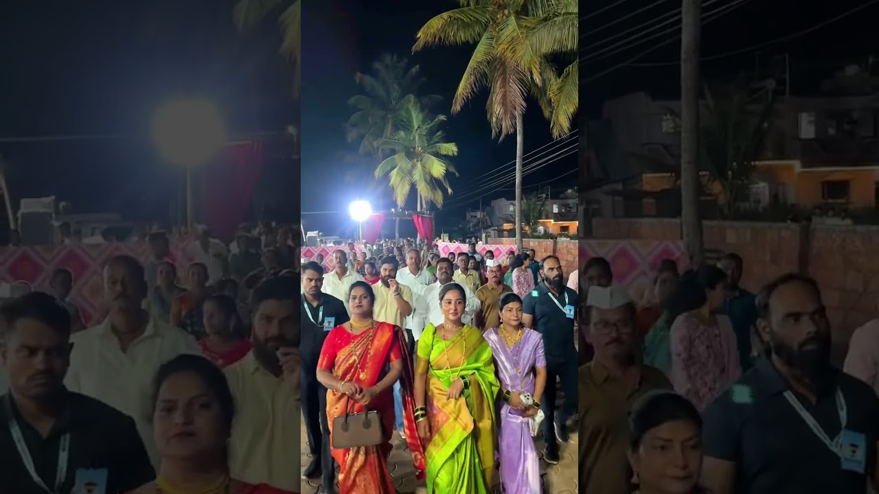 Chief Guest at Home Minister #ankitaraut #ankitasvibes #event #jatra #kolhapur #viral