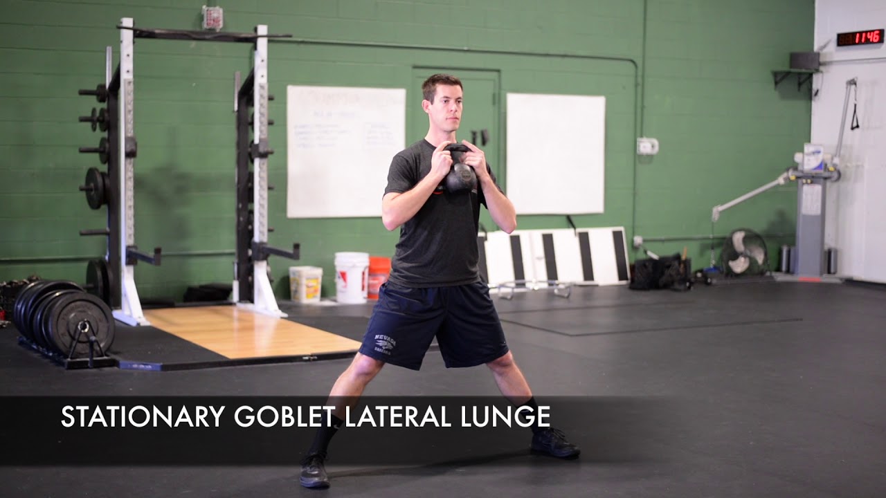 Stationary Goblet Lateral Lunge - YouTube