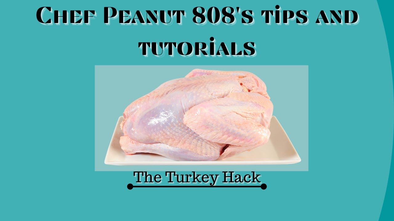 Learn Chef Peanut's turkey hack to break down raw turkey with ease