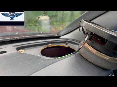 Mercedes 190e 1988 front speakers access for replacement