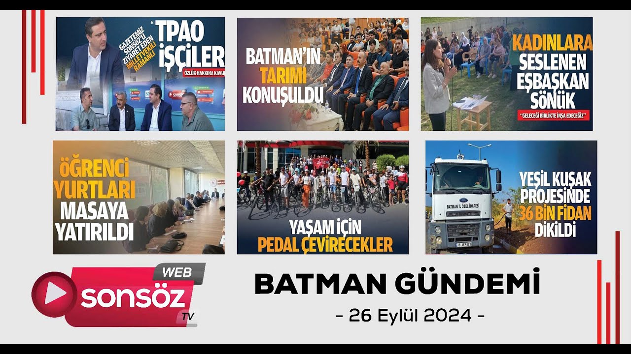 Batman G&uuml;ndemi 26 Eyl&uuml;l 2024