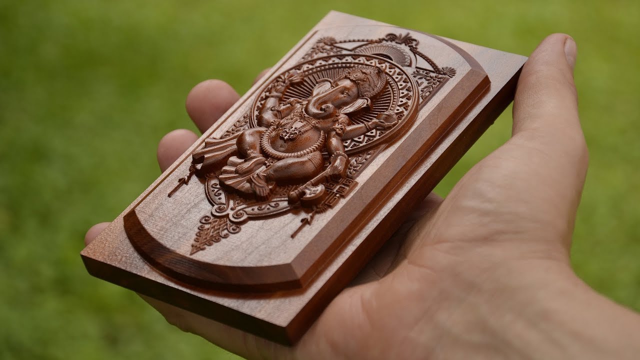 3D wood carving engraving cnc machine wegstr - YouTube