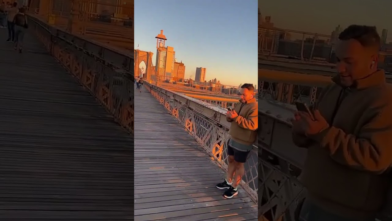 Sunrise on the Brooklyn Bridge
