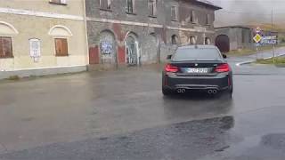 BMW M2 - Cold start, launch control, drift, exhaust sound.