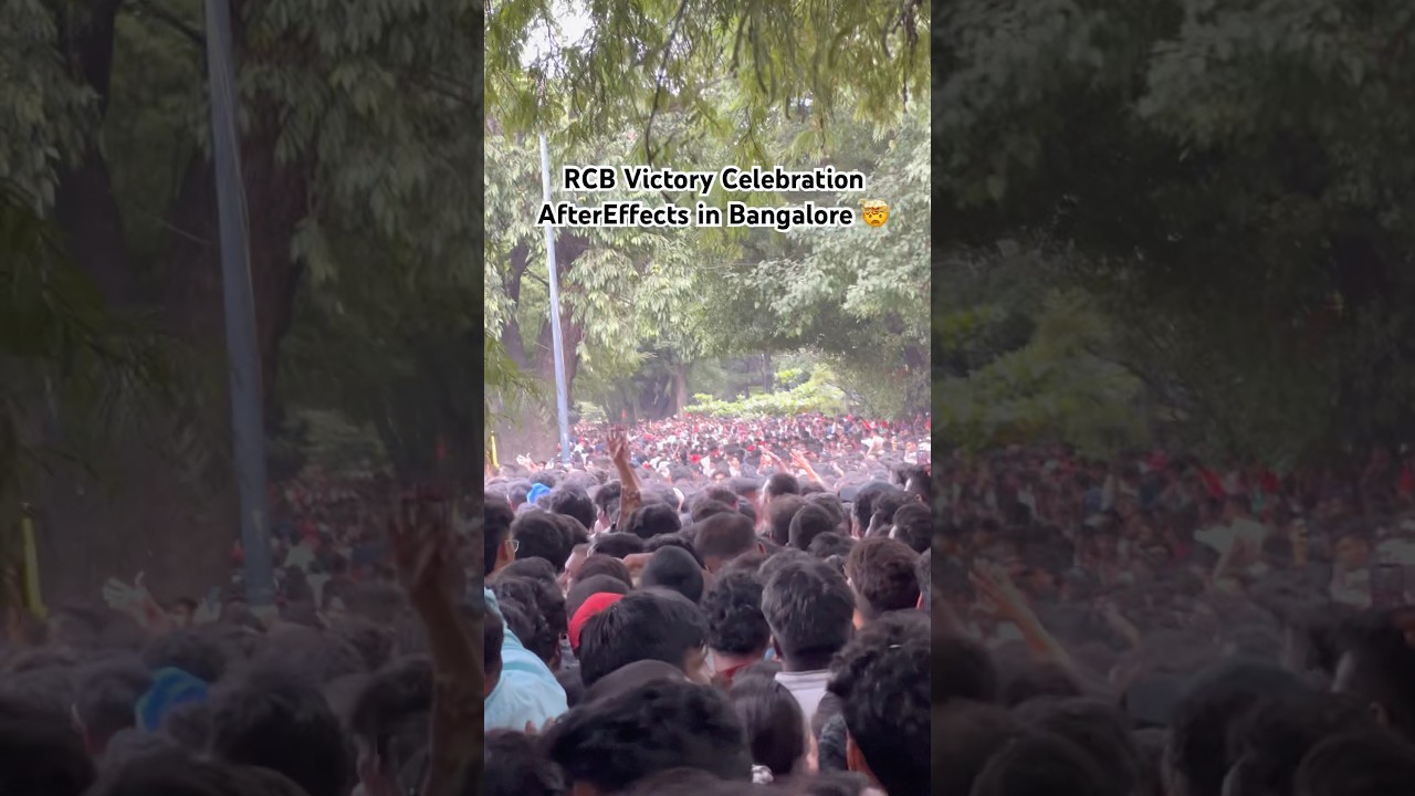 RCB Victory Celebration- Bangalore Stampede 🤯 