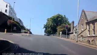 2016 Driving out Woolcombe Bay holiday park Twitchen House & into Ilfracombe North Devon