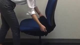 座面イスカバー　取付方法動画ブラック