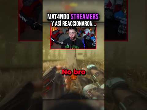 Matando STREAMERS y así REACCIONARON... #warzone #callofduty #warzoneclips #humor #1v1 #streamer