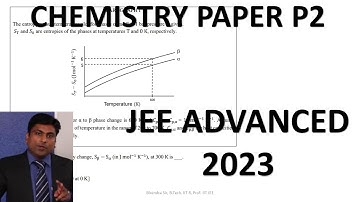Q14  SOLUTION Ans (0.31)  JEE ADVANCED 2023 CHEMISTRY PAPER 2   BY BIRENDRA SIR, B TECH  IIT R