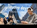 Productive days at Erasmus University Rotterdam | studying as an exchange student, exam prep, part 1