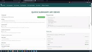 Quick Summary API Demo screenshot 5