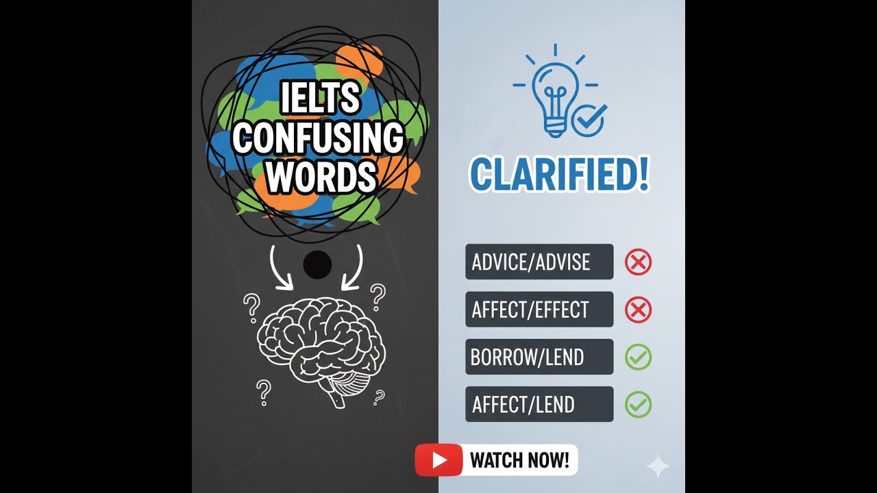 Stop losing marks for "silly" vocabulary errors! 🛑 IELTS Confused words   Learn Most common word-4