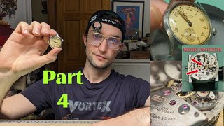 COMPLETE Vintage Watch Restoration Tutorial! How To Service A Vintage 17 Jewel Croton Watch Part 4