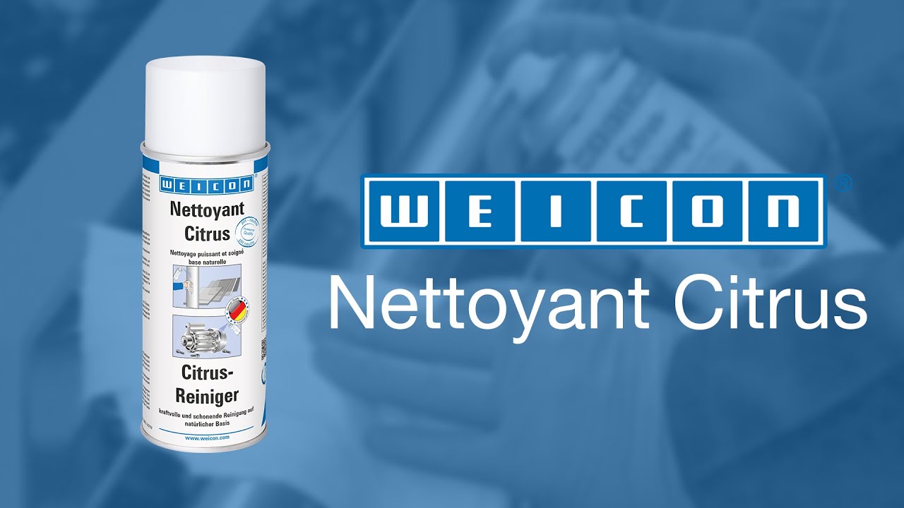 Nettoyer les surfaces WEICON Nettoyant Citrus YouTube