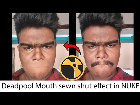 NUKE SMART VECTOR TUTORIAL , [DEADPOOL MOUTH EFFECT ]
