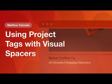 Using Project Tags in Webflow with Visual Spacers