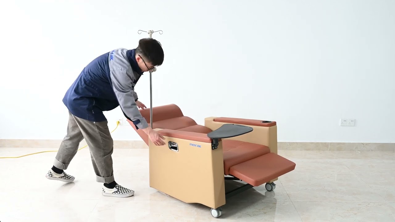 YA-DS-M09 Mobile Medical Recliner Dialysis IV Infusion Chairs