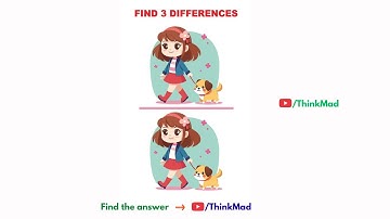 Can You Find 3 Differences? 🔍 | Spot the Difference Game Challenge