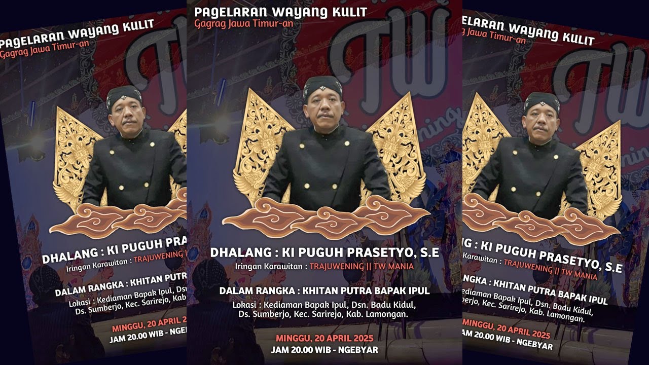 🔴📡KI PUGUH PRASETYO, SE - LIVE 20 April 2025 Lakon: PARI KESIT JUMENENG Badu Kidul Sarirejo Lamongan