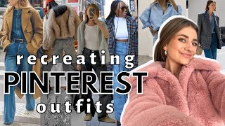 RECREATING PINTEREST OUTFITS | easy fall outfit inspo directly from my closet.. w links!