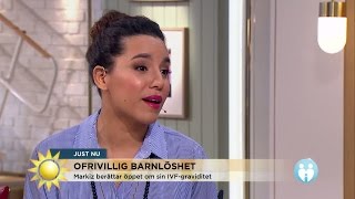 Markiz Tainton: "Vi fick avbryta graviditeten i v 22" - Nyhetsmorgon (TV4)