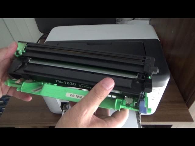 Replacing the toner cartridge HL-1210WE HL-1222WE HL-1110E HL-1112E HL-1210W HL-1212WE - YouTube