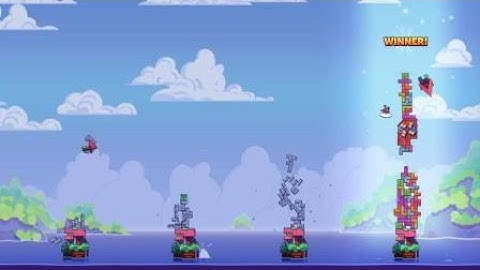 Tricky Towers - Wobbliest Race Normal Victory ever!