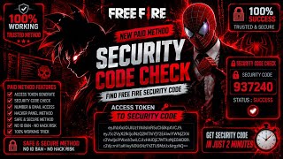 🔥 Free Fire Security Code Check 2026 | How to Find FF Security Code & Access Token | Termux Tool 💯🔥