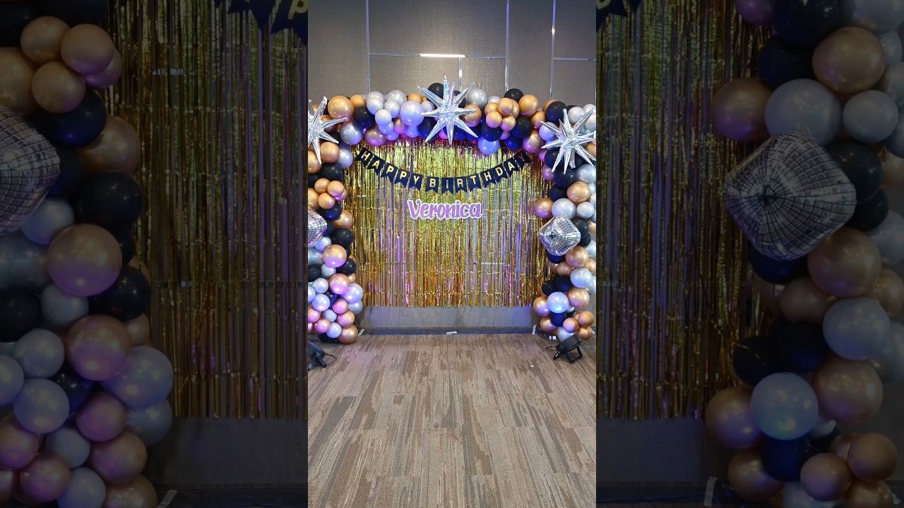 Home Birthday Balloon decoration ideas | DIY balloon garland #balloon #birthday #decoration  #Diy