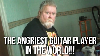 The Angriest Guitar Player In The World!!! CRAZY!