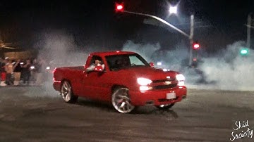 F Body Camaro doing Donuts going Wild Burning Rubber