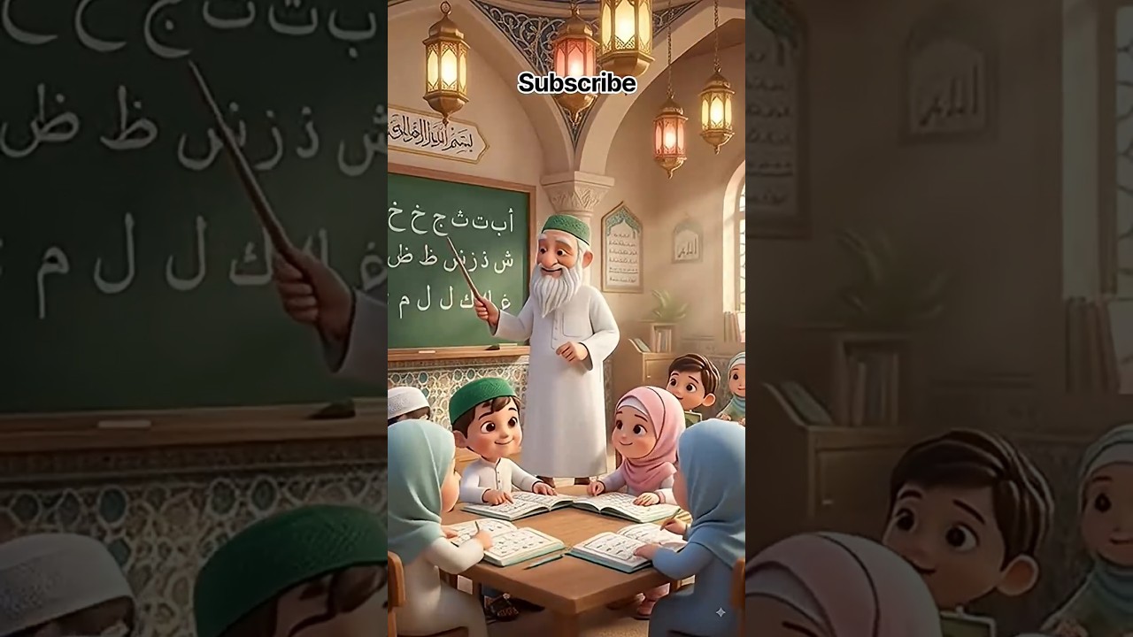 🌙 Alif Un Ba Arabic Alphabet Nasheed 🎵 Learn Arabic Letters | Fun Islamic Kids | Алиф Ун Ба #Shorts