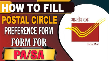 How to Fill Postal Circle Preference Form for PA/SA | SSC CGL 2024