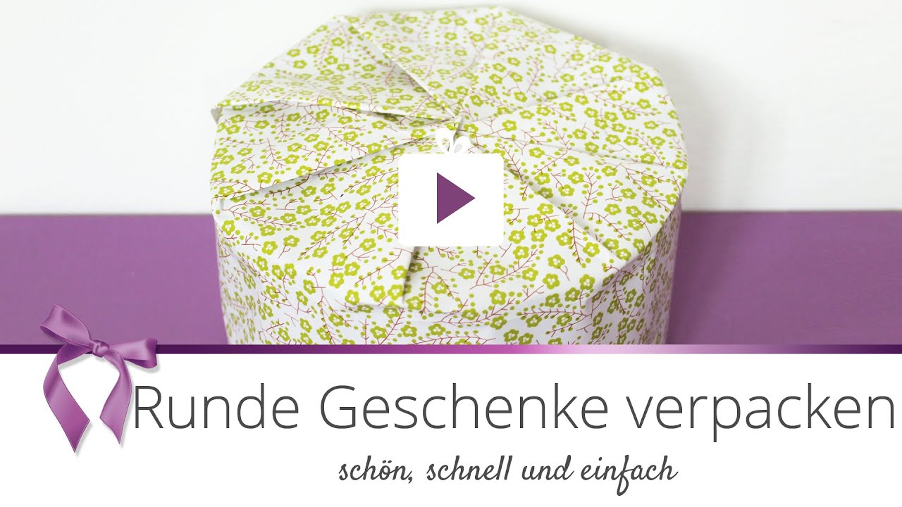 Geschenke] Runde Geschenke verpacken | DANATO - YouTube