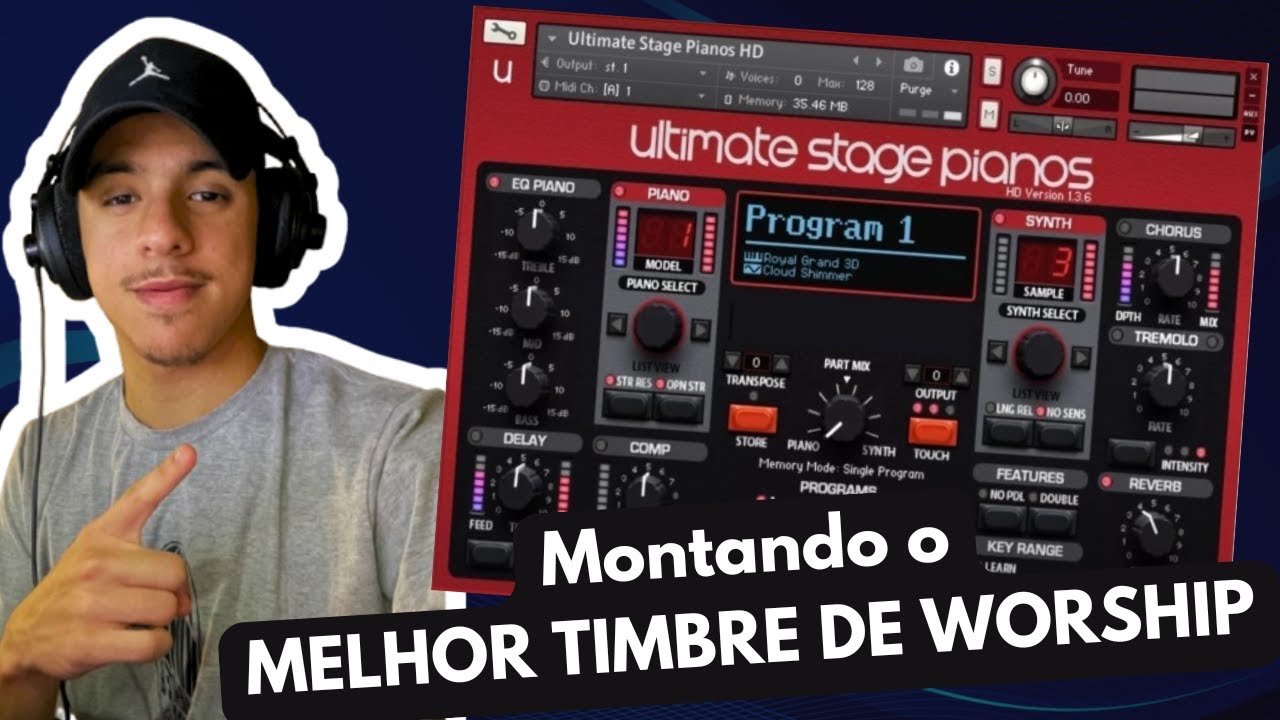 Como montar o MELHOR TIMBRE DE WORSHIP com VST!!