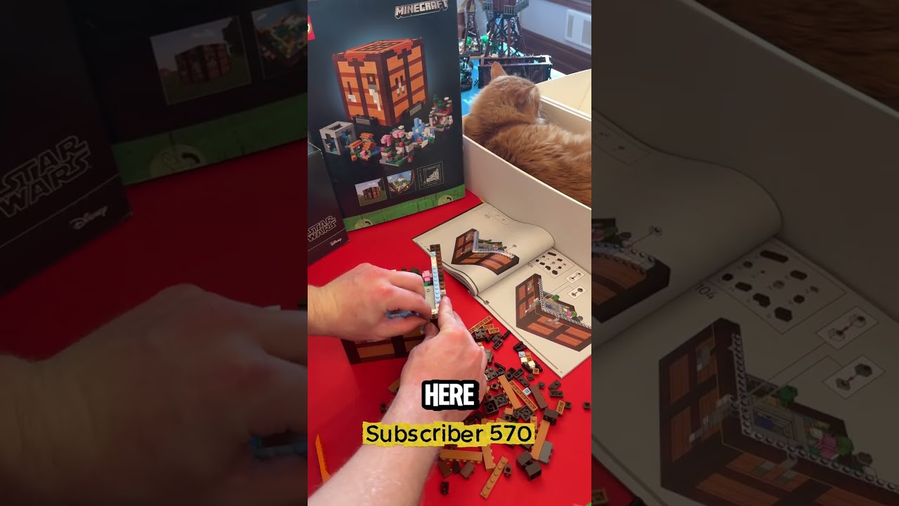 The Lego Crafting Table, One subscriber is One Block | PART 570