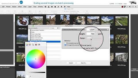 GraphicConverter 11 –Scaling several images via batch processing