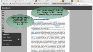 Using Knovel Engineering eBooks