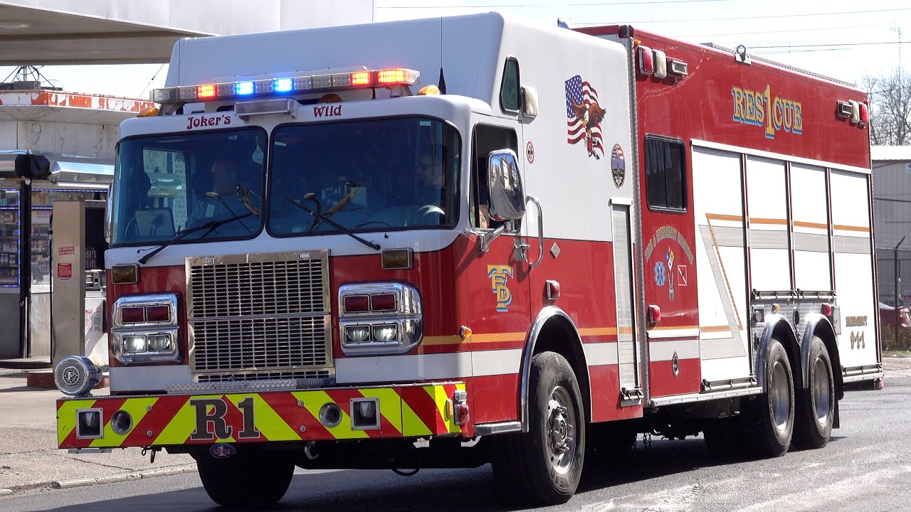 Trenton Fire Department Rescue 1 Responding YouTube