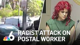 Woman accused of racist assault of Black mail carrier in Miami