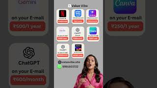 💥 Get Netflix 4K, ChatGPT, Canva, Prime Video & More at Crazy Low Prices! | ValueVibe India 💸