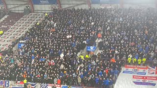 Rangers Fans at Tynecastle Park