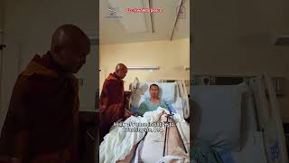 Buddhist Monks were walking in the fog and a car hit the leader and he lost his leg. #walkforpeace
