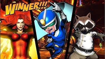 Ultimate Marvel vs Capcom 3 arcade.Viewtiful joe-Rocket Raccoon -Phoenix.