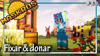 Automatisk honungsblocksmaskin & nytt hästområde på Maskros SMP 39 - Minecraft let´s play på svenska