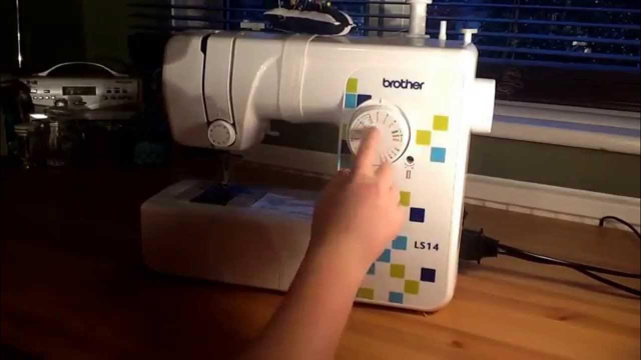 Different Stitches on a Brother LS14 Sewing Machine Beginner YouTube