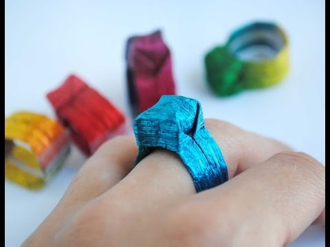 Paper Ring - Origami Heart Ring tutorial - DIY (Henry Phạm) - YouTube
