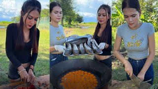 Yummy cooking and wash fish with egg recipe